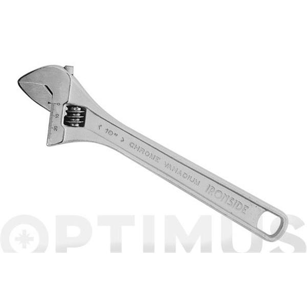 LLAVE AJUSTABLE MOLETA CENTRAL MILIMETRADA 12" IRONSIDE