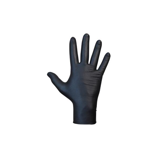 GUANTE DESECHABLE NITRILO AGILITY GRIP NEGRO 50 UDS TALLA 8