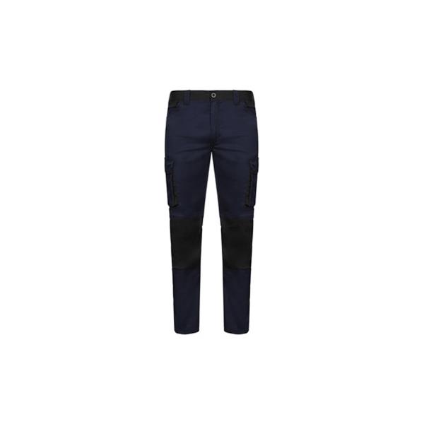 PANTALON STRETCH 240 GR SOLID MATCH NAVY / NEGRO TALLA 40