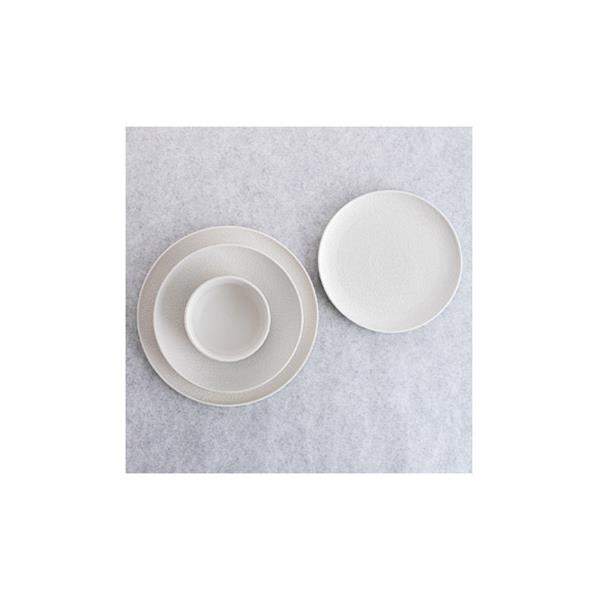 PLATO PORCELANA BLANCA FOSIL LLANO - 26 CM