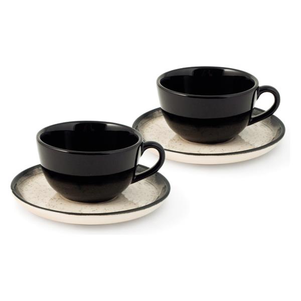 TAZA TE CON PLATO STONEWARE 2 UDS 20 CL MARTE