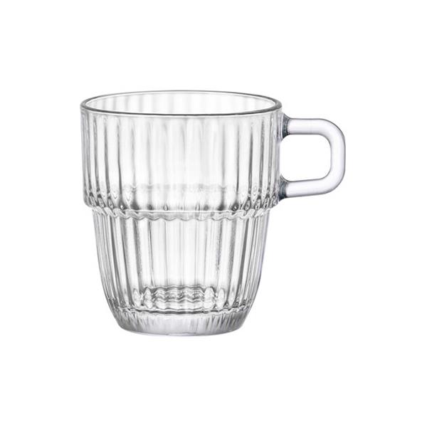 TAZA VIDRIO GRABADO BARSHINE 18,5 CL CAFE CON LECHE