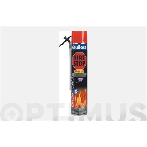 ESPUMA DE POLIURETANO IGNIFUGA FIRE STOP CON CANULA 750ML QUILOSA