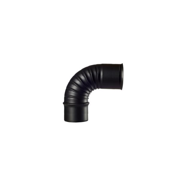 CODO VITRIFICADO NEGRO CHIMENEA 90°