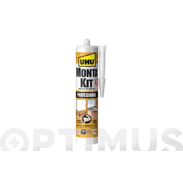 ADHESIVO DE MONTAJE MONTA KIT PROFESIONAL EN CARTUCHO 350ML UHU IMEDIO .