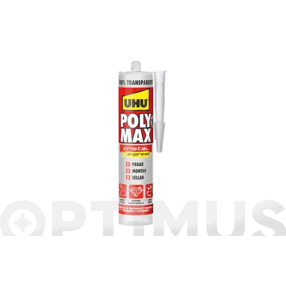 ADHESIVO DE MONTAJE POLY MAX EXPRESS CRISTAL 300GR UHU IMEDIO