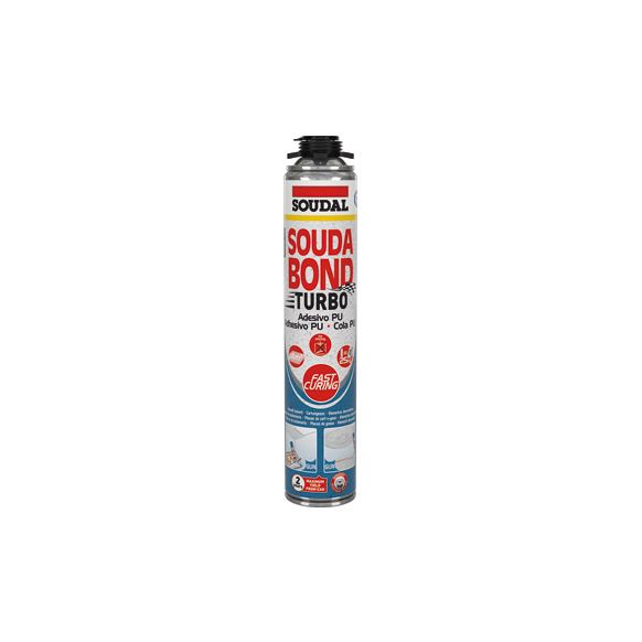 ADHESIVO MONTAJE ESPUMA SOUDABOND TURBO PISTOLA 750 ML SOUDAL