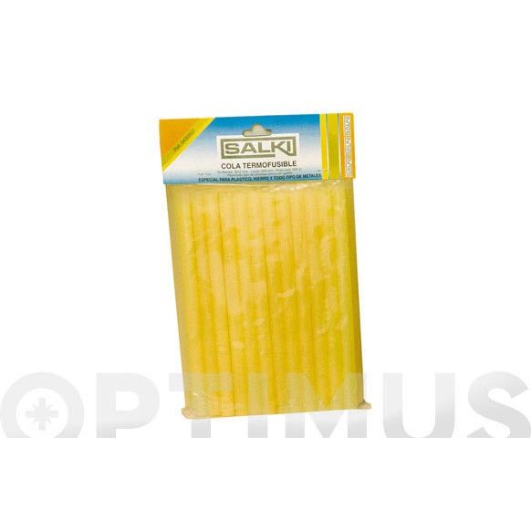 ADHESIVO TERMOFUSIBLE BARRA 500GR TRANSLUCIDA AMBAR  SALKI