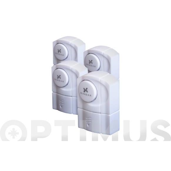 ALARMA PUERTA VENTANAS (PACK 4 UNIDADES) MAGNETICO XINDAAR