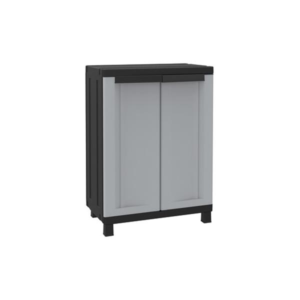 ARMARIO RESINA MEDIO 2 PUERTAS NEGRO GRIS TWIST BLACK 68 X 39 X 1,5 CM