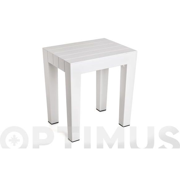 BANQUETA LOMBOK 38X29X41 BLANCO TATAY