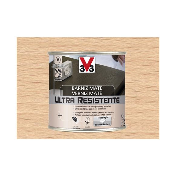 BARNIZ INTERIOR AGUA ULTRA RESISTENTE MATE  750 ML INCOLORO