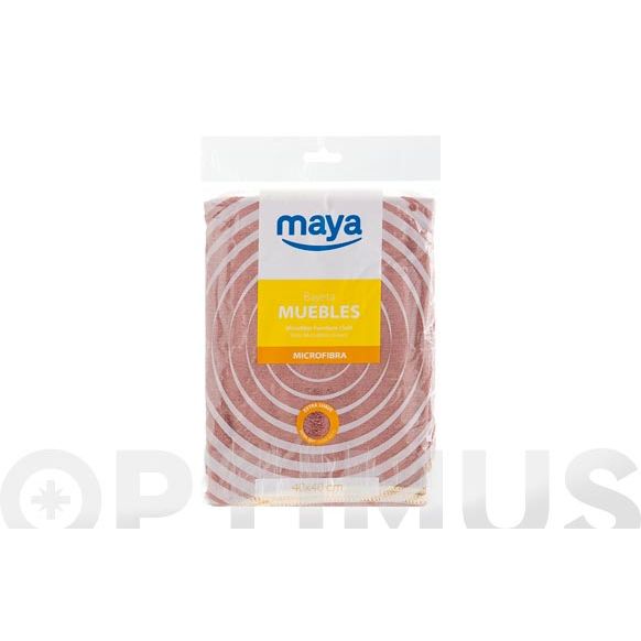 BAYETA MICROFIBRA ESPECIAL MUEBLES 40 X 40 CM MAYA