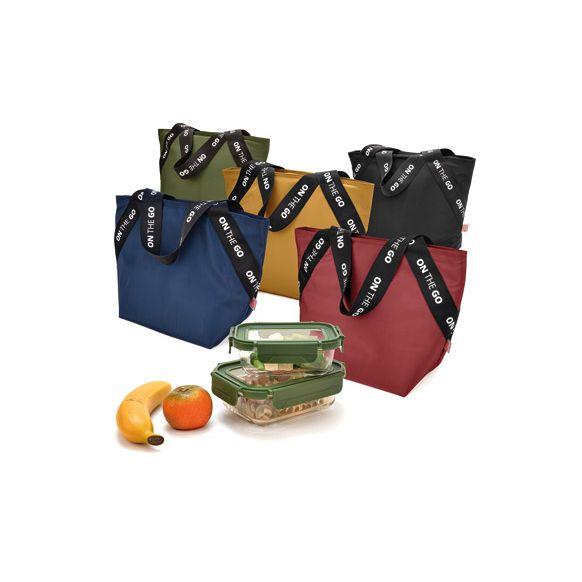 BOLSA PORTA ALIMENTOS TOTE SURTIDA 5 COLORES