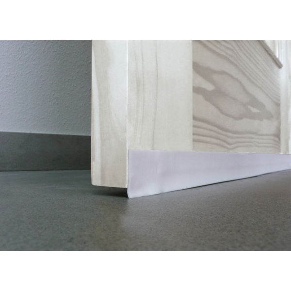 BURLETE BAJO PUERTA ADHESIVO PVC 40 MM X 1 M BLANCO