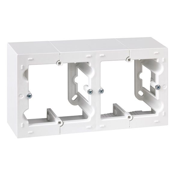 CAJA SUPERFICIE 2 ELEMENTOS BLANCO SERIE 10