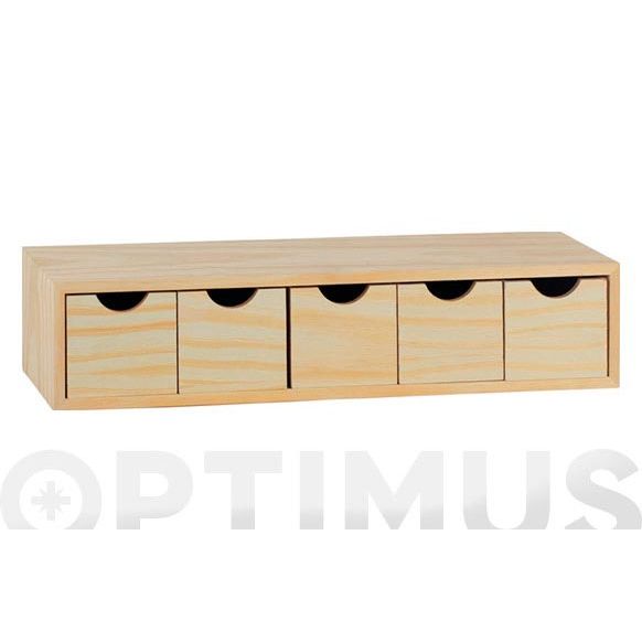 CAJONERA PINO MULTI 12X57X13CM BLOC-5X1 ASTIGARRAGA