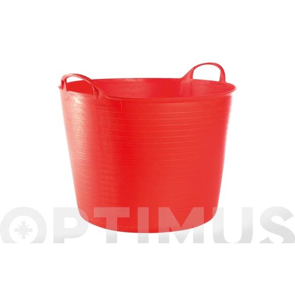 CAPAZO PLASTICO FLEXIBLE MULTIUSOS 42 LT ROJO NON