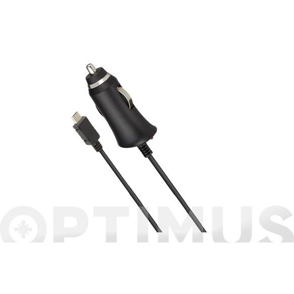 CARGADOR AUTO MICRO USB NEGRO