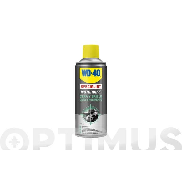 CERA Y BRILLO SPRAY DOBLE ACCION 400 ML SPECIALIST MOTORBIKE WF-40