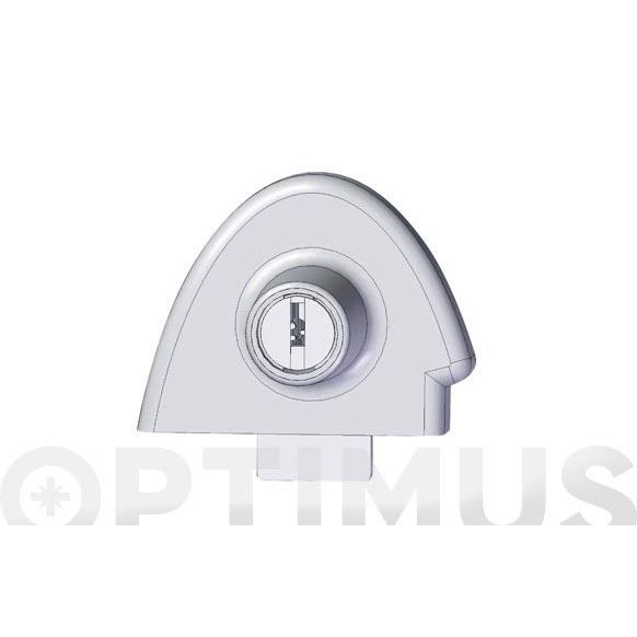 CERRADURA PUERTA CRISTAL ZAMAK CROMADO 359