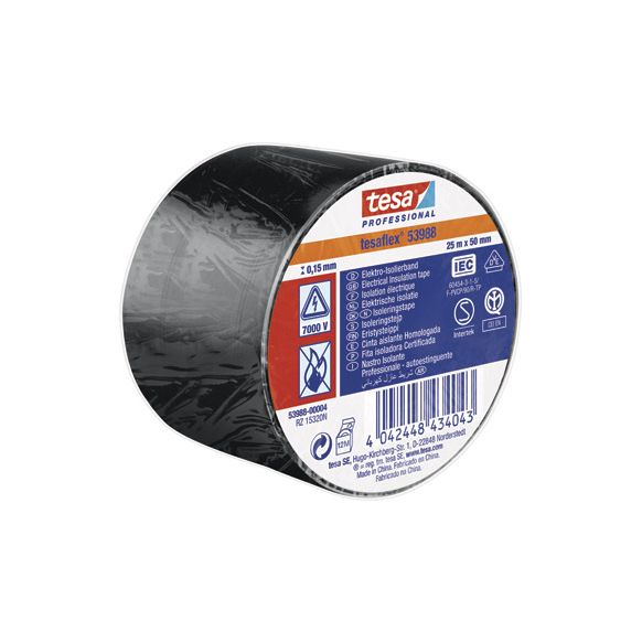 CINTA AISLANTE NEGRO 25 MT X 50 MM TESAFLEX