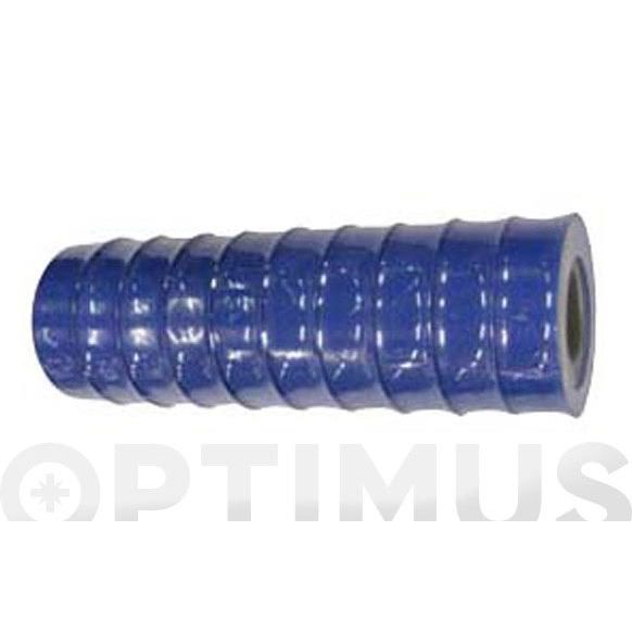 CINTA TEFLON 10 METROS x 12 MM X 0.075 MM ROLLO AZUL 