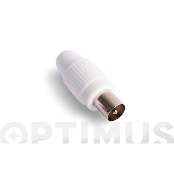 CONECTOR RECTO BLIND.BLCO. AXIL MP-611E/ MACHO AXIL