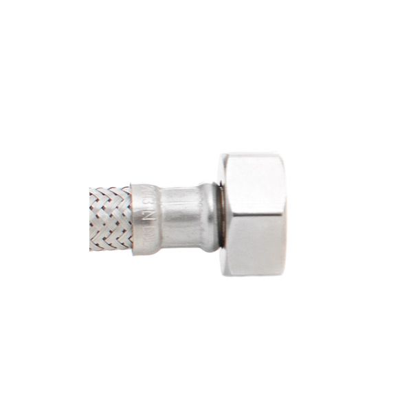 CONEXION FLEXIBLE ACERO INOX HEMBRA 1/2"-HEMBRA 1/2" 25 CM