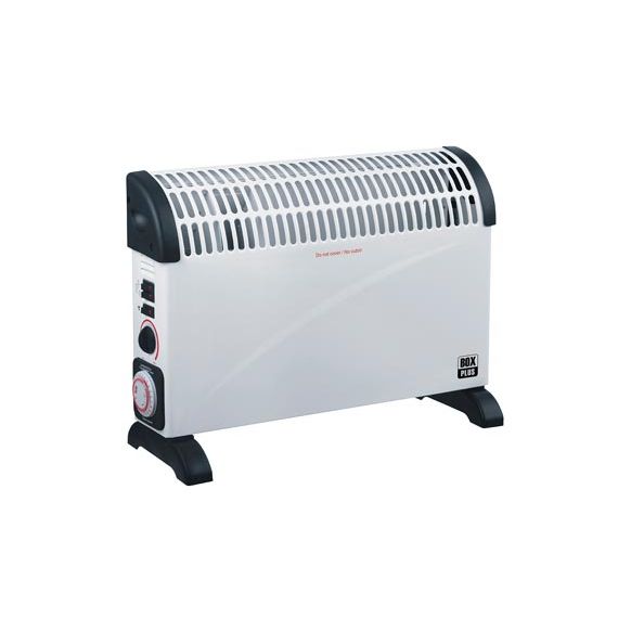 CONVECTOR BOX PLUS 750W/1250W/2000W TURBO CON TERMOSTATO Y TEMPORIZADOR BOX PLUS