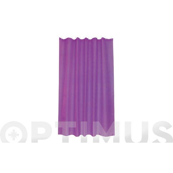 CORTINA DE BAÑO POLIESTER INTENSE MORADO 1,8 X 2 MT H2O