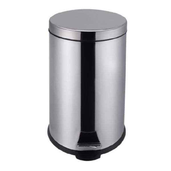 CUBO BASURA INOX CON PEDAL 20LT-29X44CM