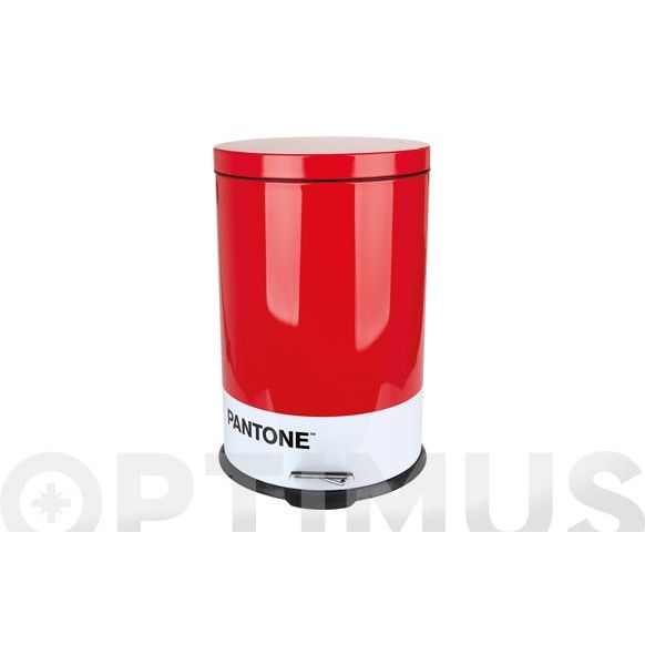 CUBO BASURA METAL PANTONE 20 L - ROJO BALVI