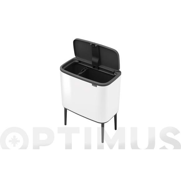 CUBO BO TOUCH BIN 11+23L. BLANCO