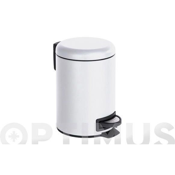 CUBO DE PEDAL 3 LITROS LEMAN BLANCO WENKO