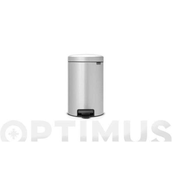 CUBO PEDAL 12 LT. NEW ICON GRIS METALIZADO BRABANTIA