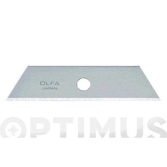 CUCHILLA CUTER TRAPEZOIDAL 18 MM A 72 MM DE LARGO ESTUCHE 5 UDS SKB-2/5B OLFA