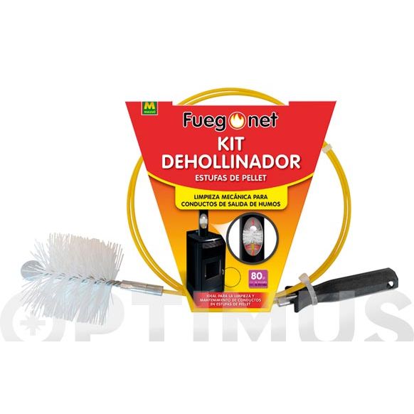 DESHOLLINADOR FLEXIBLE ESTUFAS PELLET KIT 80 MM MASSO