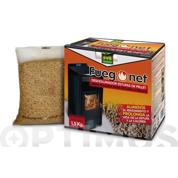 DESHOLLINADOR  PARA ESTUFAS DE PELLET 1,5 KG FUEGONET