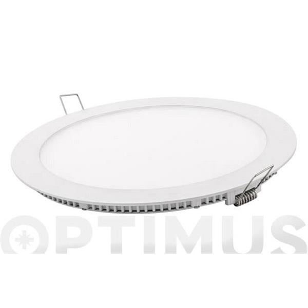 DOWNLIGHT PLANO REDONDO LED 18 W BLANCO LUZ FRIA