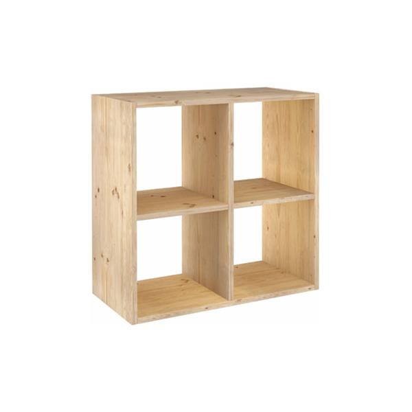 ESTANTERIA MODULAR DINAMIC  2 X 2 CUBOS 70,8 X 70,8 X 33 CM DE PINO MACIZO ASTIGARRAGA