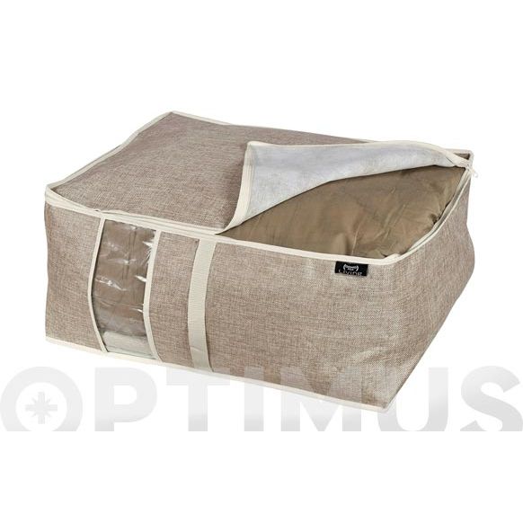 FUNDA PARA GUARDAR ROPA COLOR BEIGE TALLA L (40CM*45CM*15CM)