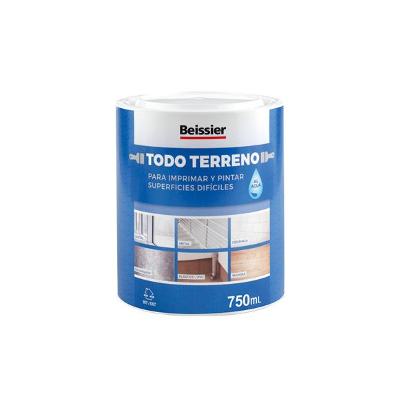 IMPRIMACION MULTIUSOS TODO TERRENO AL AGUA 750 ML GRIS CLARO BEISSER