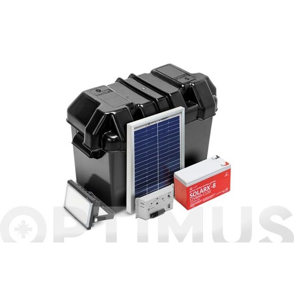 KIT SOLAR LIFE CON ACCESORIOS 5 WT 12 V. XUNCEL