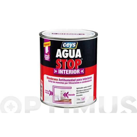 MEMBRANA IMPERMEABILIZANTE AGUASTOP INTERIOR 750 ML. CEYS