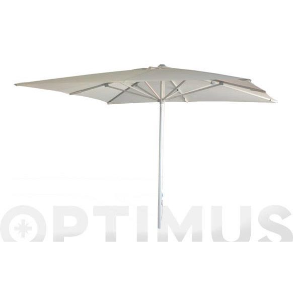 PARASOL  ALUMINIO BLANCO 3 X 2 TUBO 48