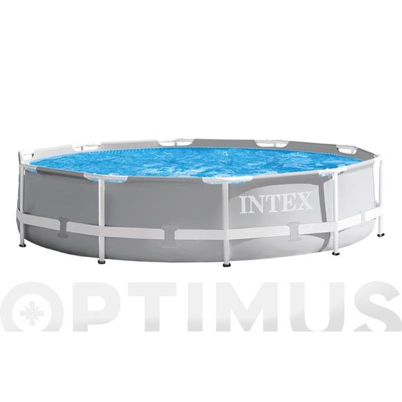 PISCINA DESMONTABLE REDONDA METAL FRAME 4.485 L DEPURADORA CARTUCHO TIPO H Ø 305 X 76 CM INTEX