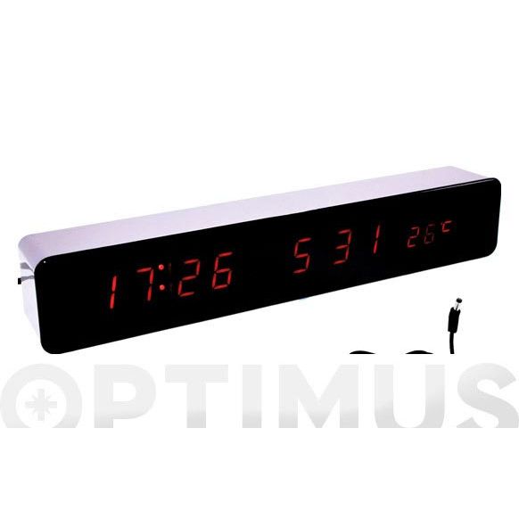 RELOJ DESPERTADOR LED 30X5X4 .