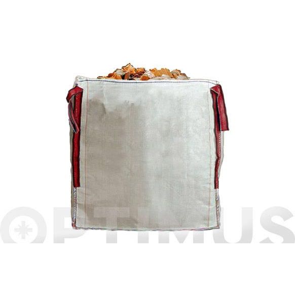 SACO ESCOMBROS BIG BAG 100 X 90 X 90 CM BLANCO NIVEL