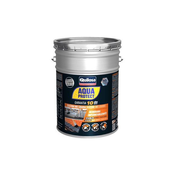 SILICONA LIQUIDA IMPERMEABILIZANTE MS AQUA PROTECT 1 KG NEGRO